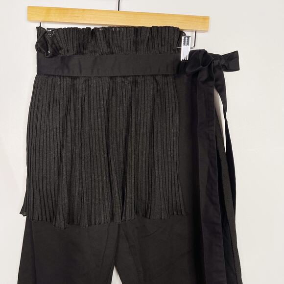 New Making The Cut Womens Small S Black Pleated Tie Skirt with Trouser Pants - Picture 3 of 15